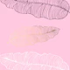 Pale Pink Palm Leaves Pattern
