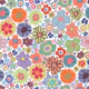 Modern vintage cute colorful