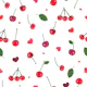 Cherries and cute red hearts