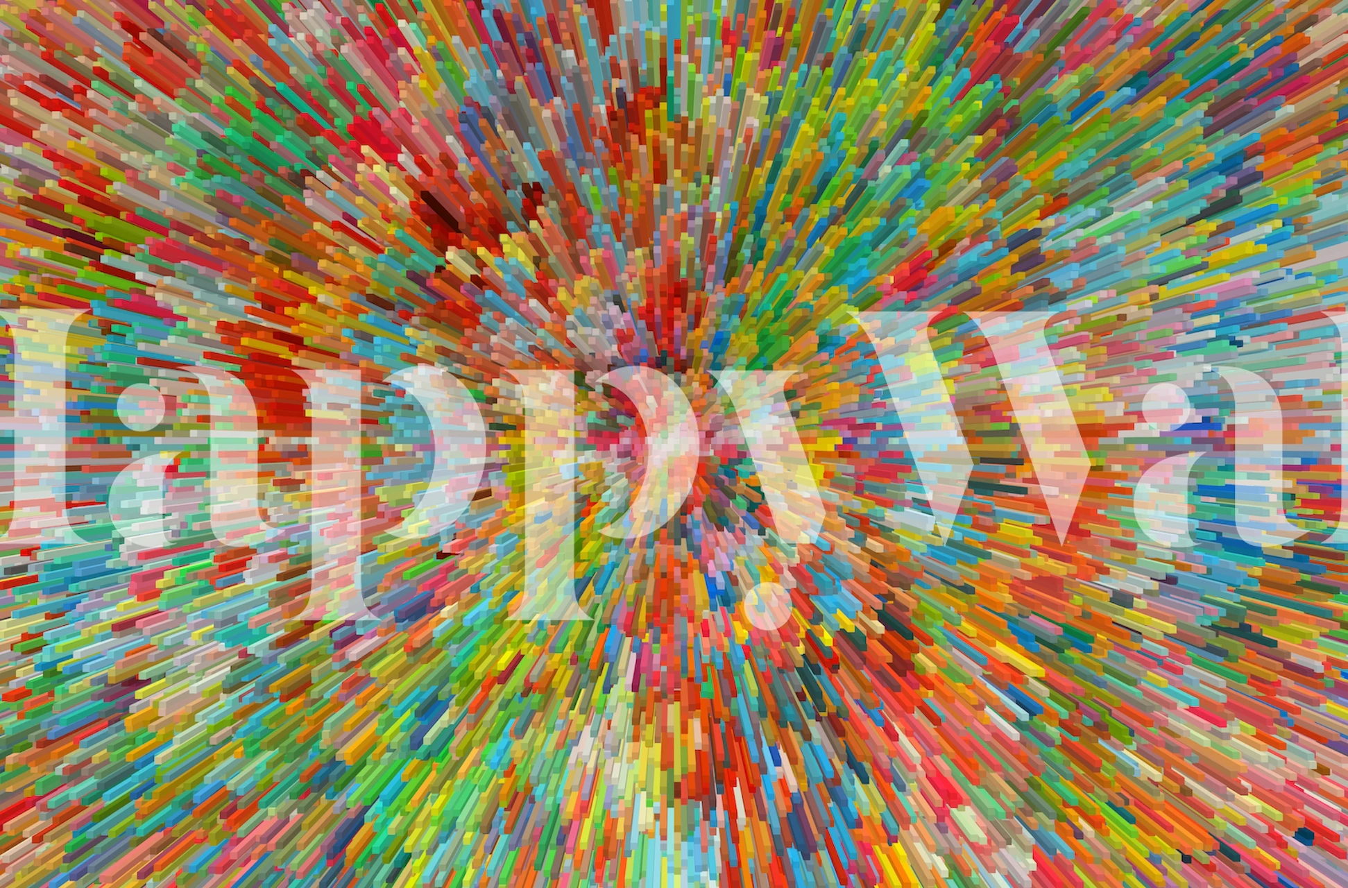 Colorful abstract burst pattern in various hues wallpaper