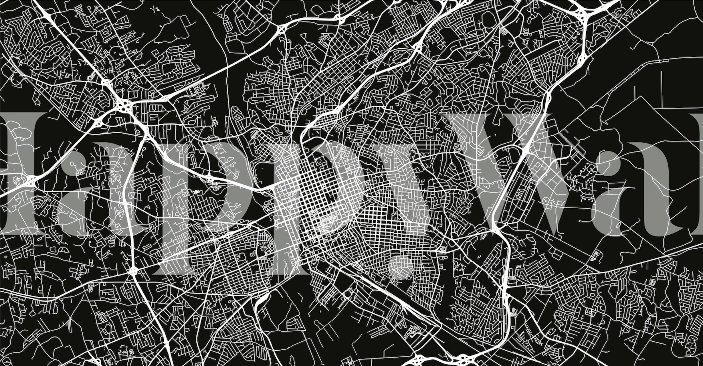 Columbia map tapet vist i et rum