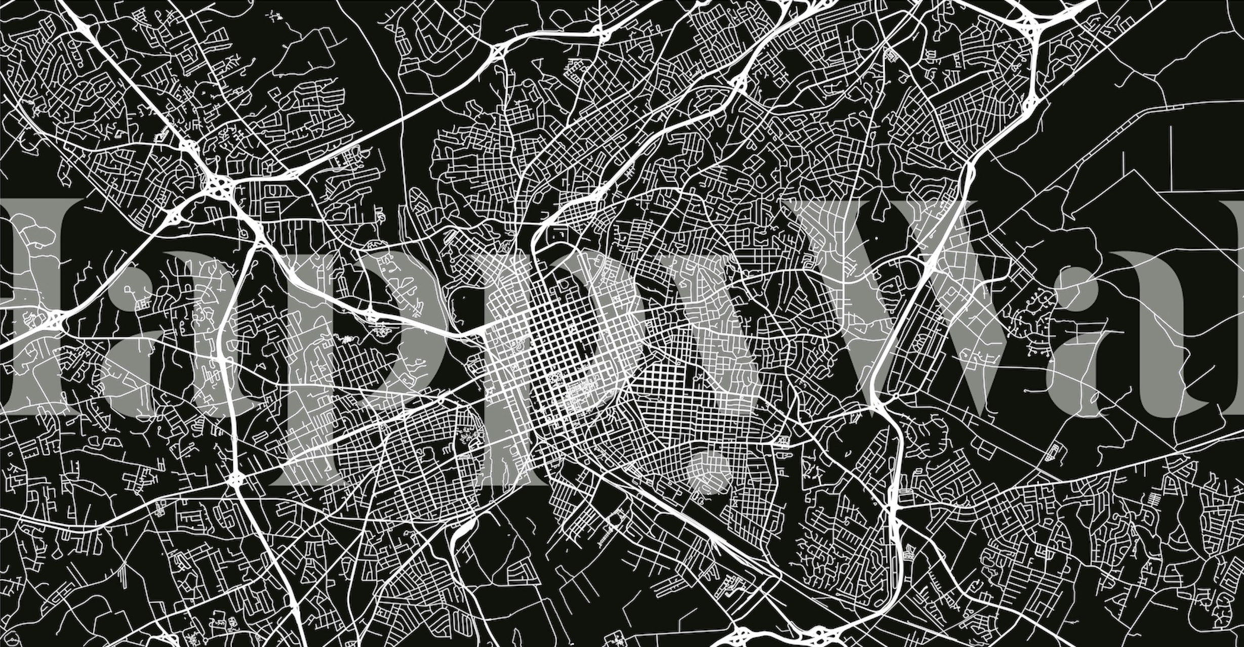 Columbia map wallpaper displayed in a room