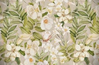 Exotic Camellia Garden wallpaper