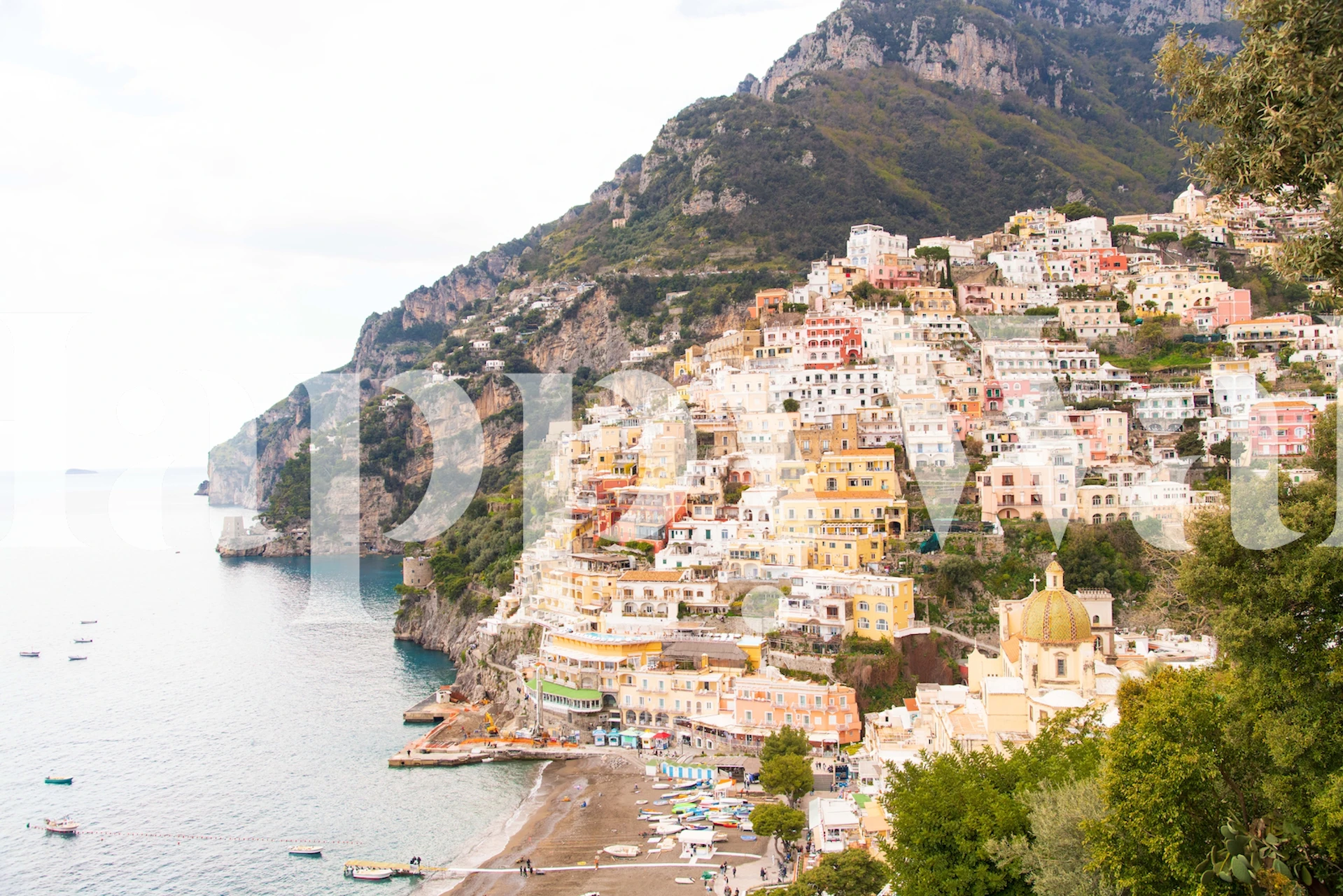 Bella Positano 4 wallpaper in a room