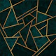 Luxury Deep Teal Stone Mosaic