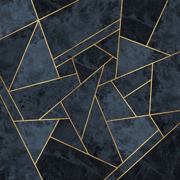 Soft Blue Abstract Mosaic Tile