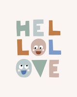 Hello Love boho 2 papiers peint