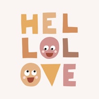 Hello Love boho 1 tapete