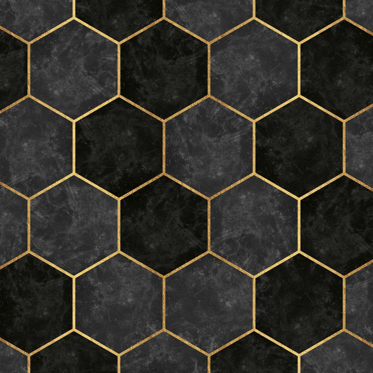 Urban Charcoal Hexagon Pattern Wallpaper - Buy Online | Happywall