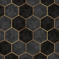 Urban Charcoal Hexagon Pattern tapete