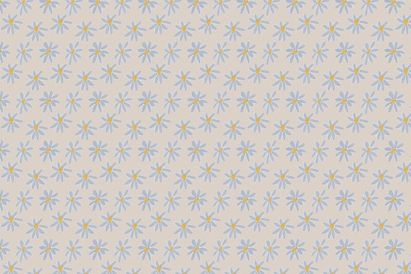 Flowers beige and blue