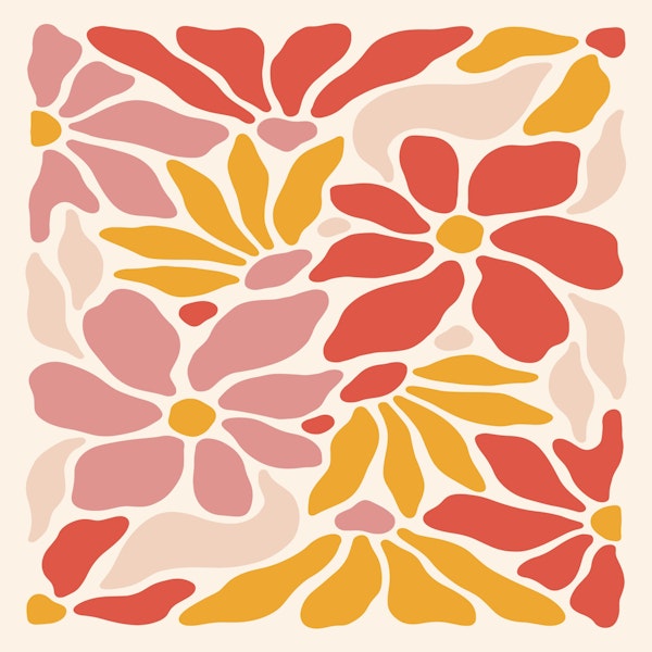 Abstract Groovy Flowers