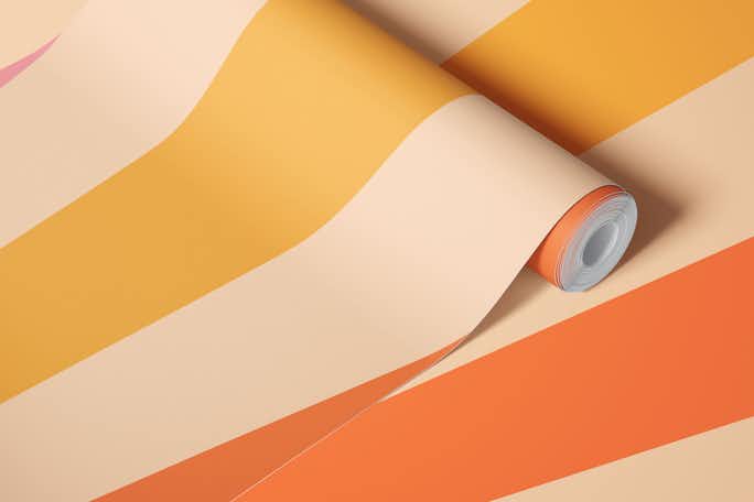 Retro Sunwallpaper roll