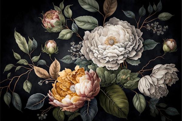 Moody Baroque Large Floral II