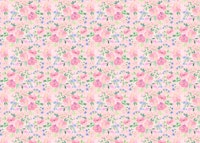 Pink watercolor flowers 4 wallpaper