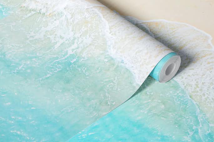 Beach aerialwallpaper roll
