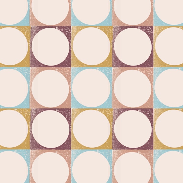Modern Villa Pink Blush Dots