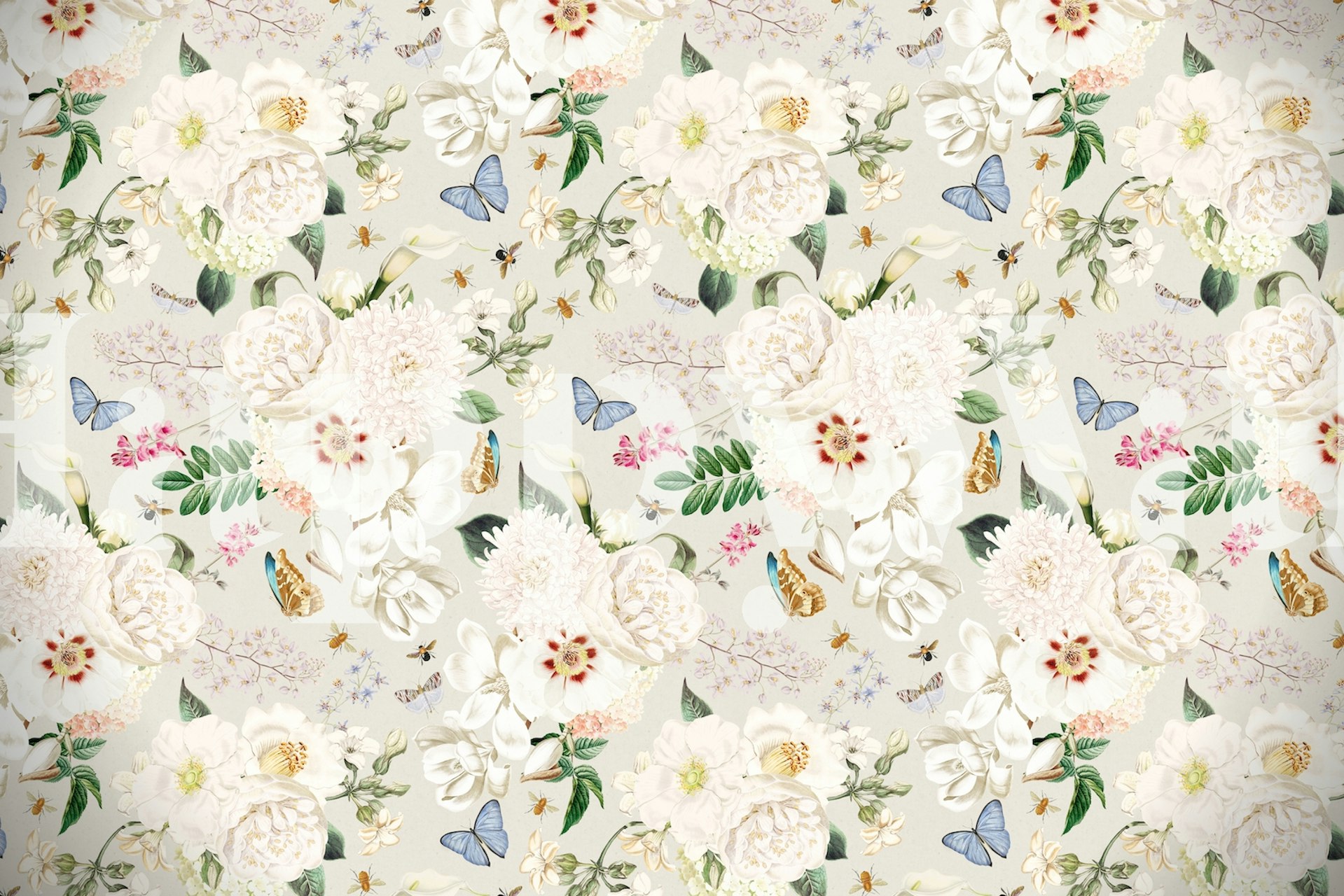 Design de papel de parede floral com Spring Flowers Garden 2