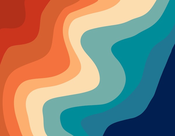 Retro Summer Swirl Wave 1a