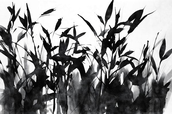 Black Leaf Ink Art II