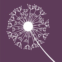 Dark Purple Dandelion Flower tapete