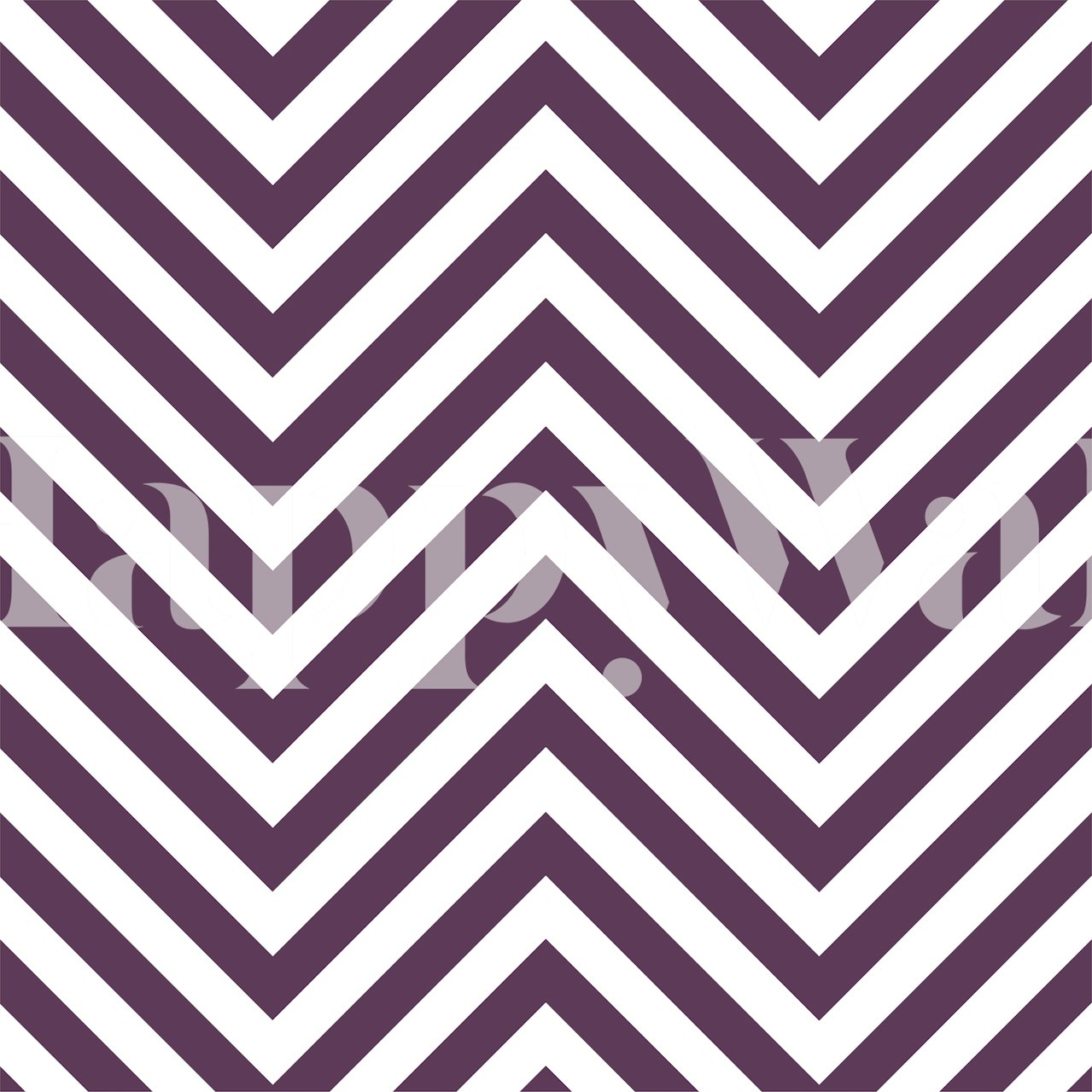 Ταπετσαρία Plum Violet Chevron Pattern σε ένα δωμάτιο