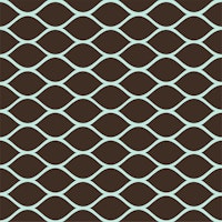 Dark Brown Ogee Pattern carta da parati
