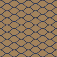 Mustard Mocha Ogee Pattern tapeta