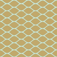 Mustard Mint Ogee pattern tapet