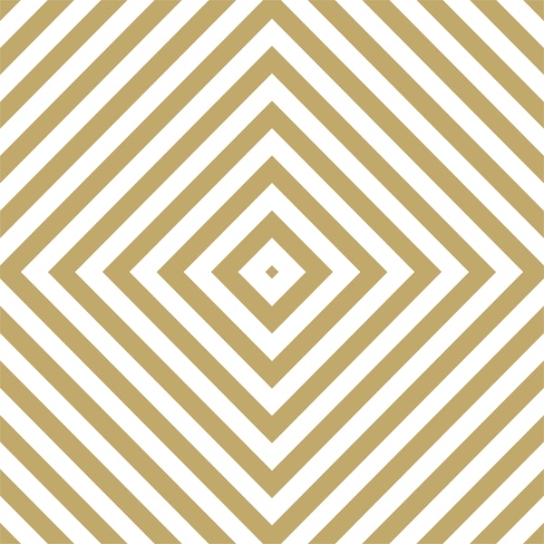 Geometric Mustard White Square
