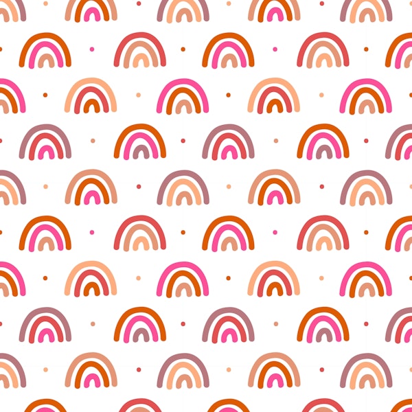 Vintage Red Rainbows 2