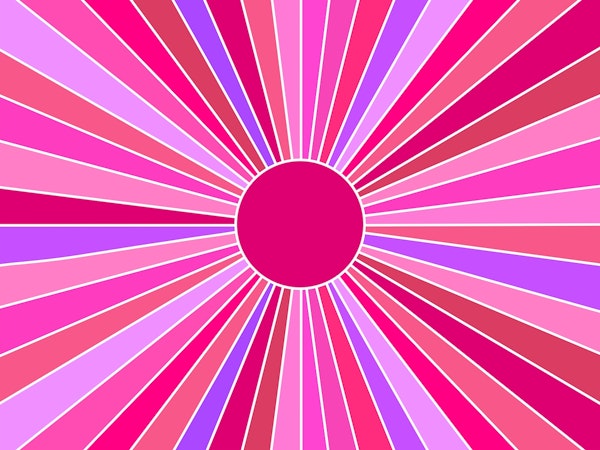 Vintage Sun - Vibrant Pink