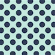 Mint Indigo Blue Polka Dots