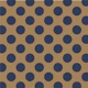 Mocha Brown Dark Blue Dots