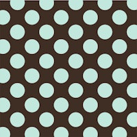 Dark Chocolate Mint Polka Dots tapet