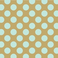 Beige Mint Polka Dots tapet