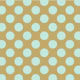 Beige Mint Polka Dots