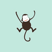 Mint Green Monkey Print tapete