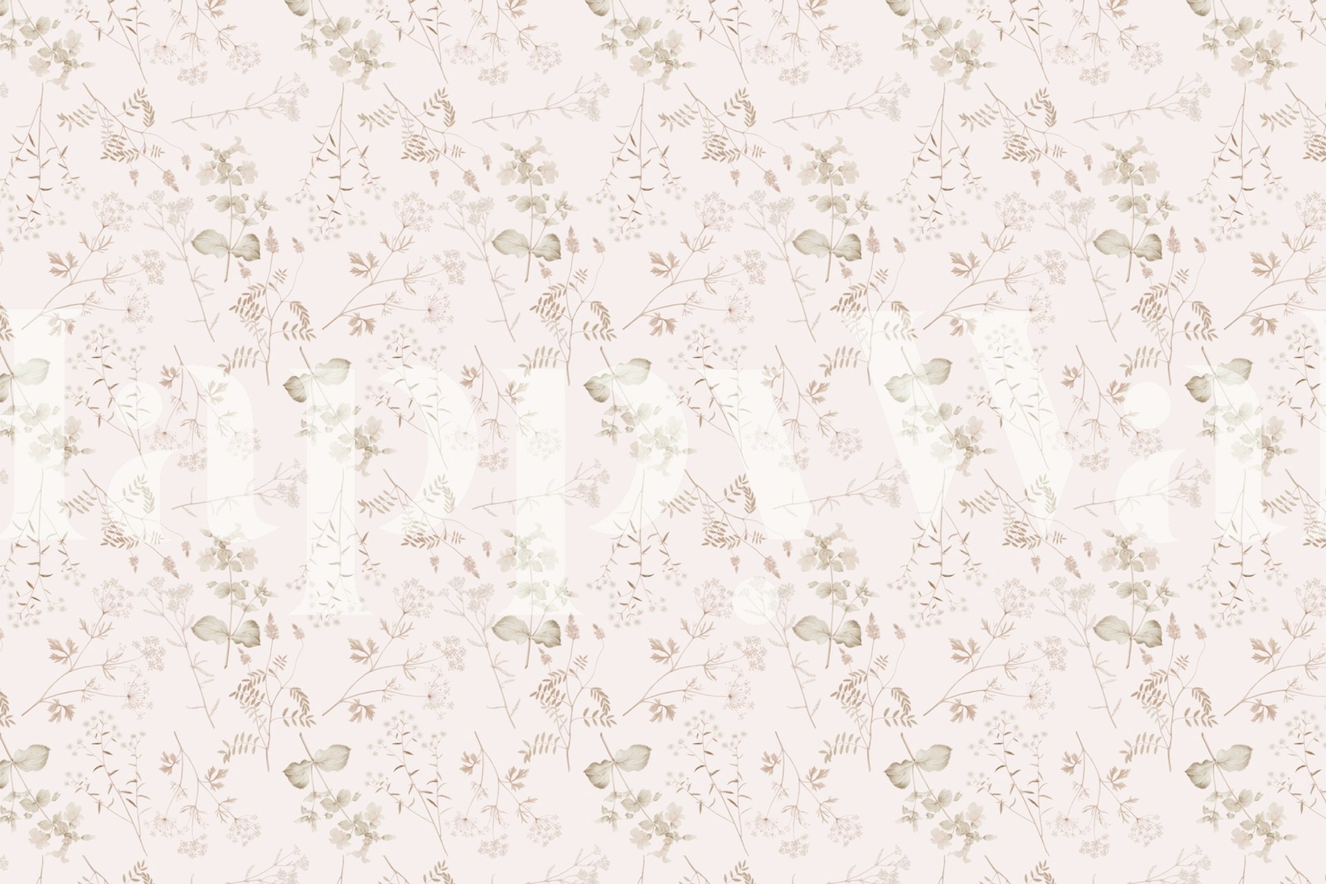 Subtile rødmeblomster på et rolig bakgrunnsmaleri