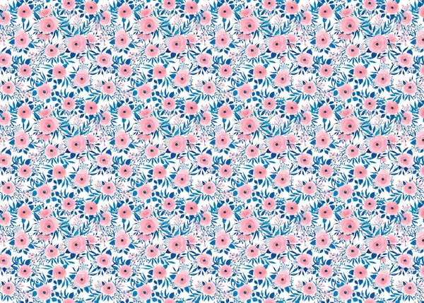 Pink watercolor flowers2