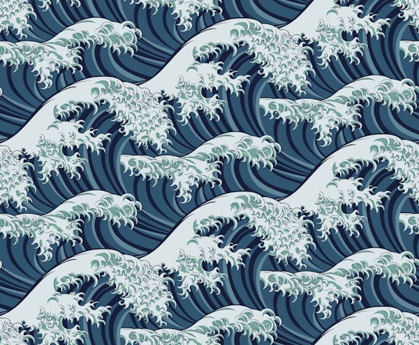 Japanese wave pattern