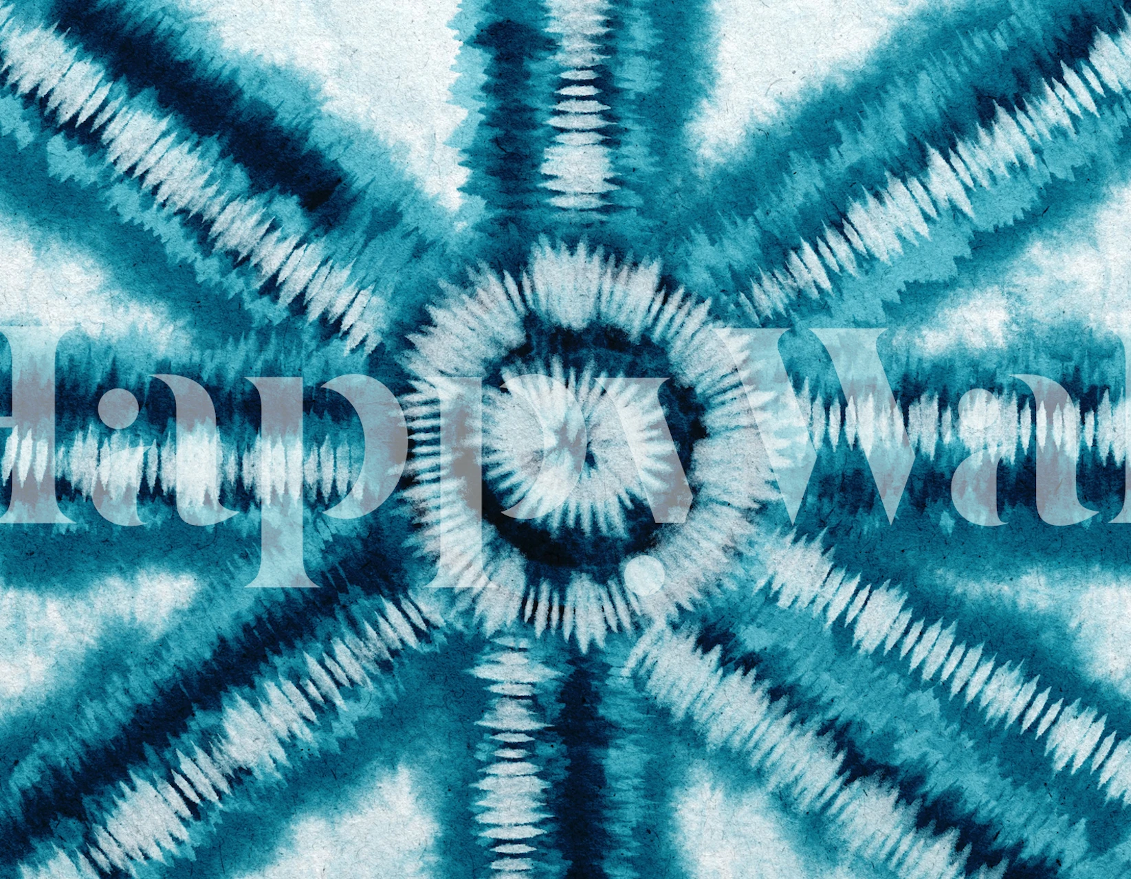 Tie Dye Background 6 wall mural with gradient blues and concentric patterns