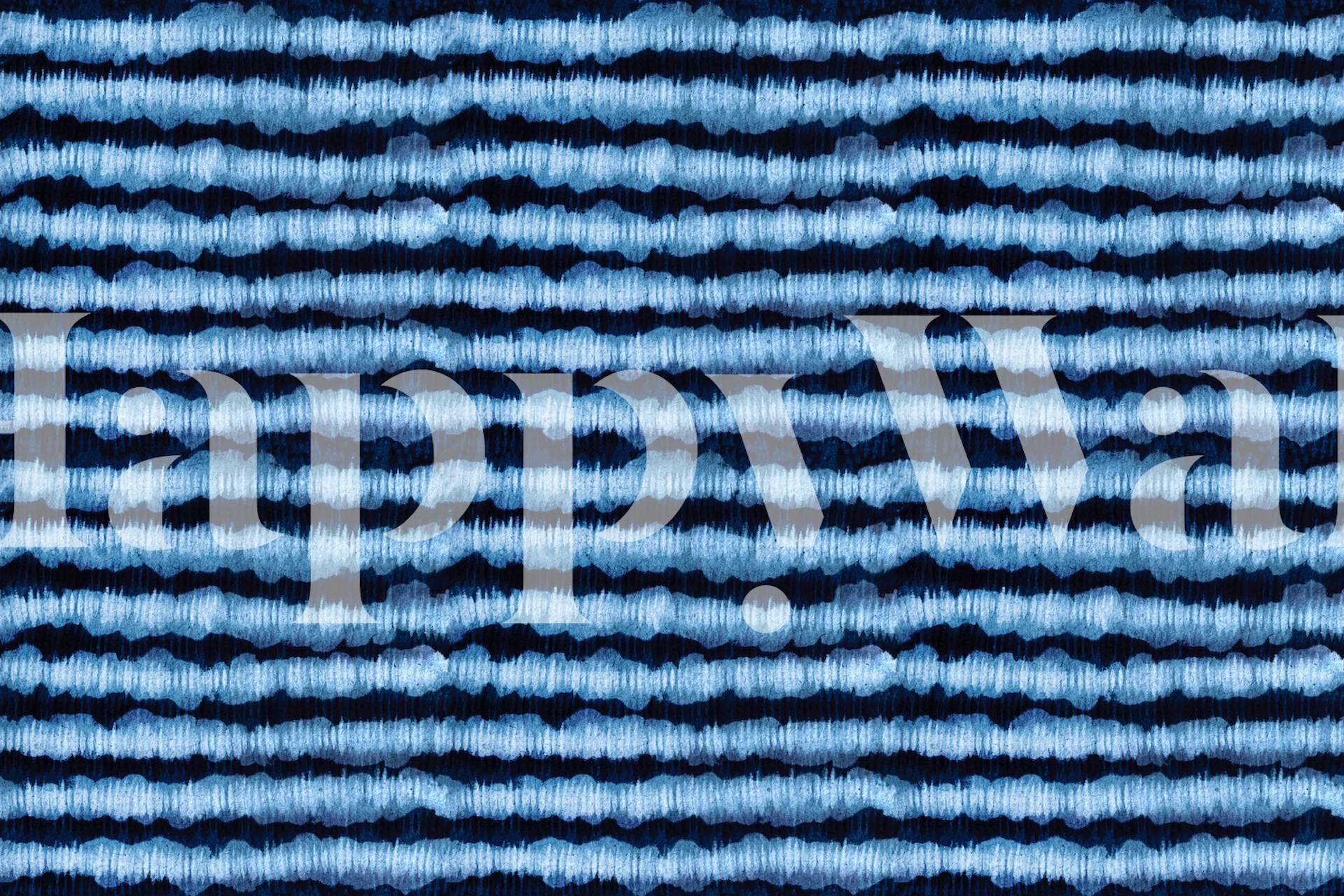 Tie dye wallpaper in a modern interior