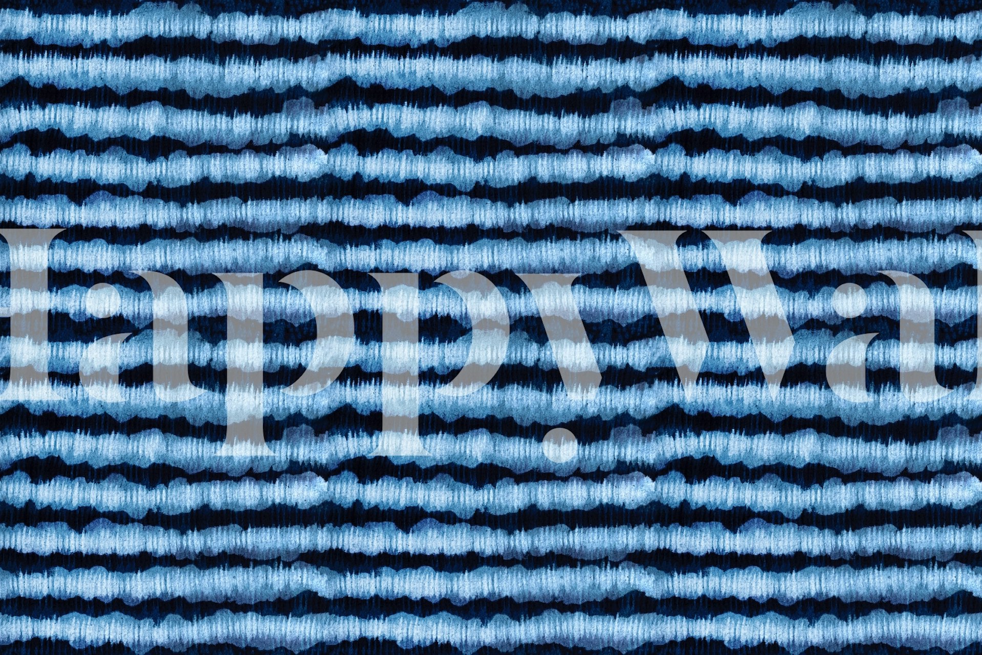 Tie dye wallpaper in a modern interior