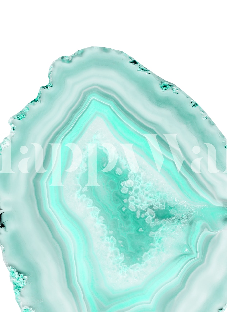 Soft Turquoise Agate Dream wallpaper in a room