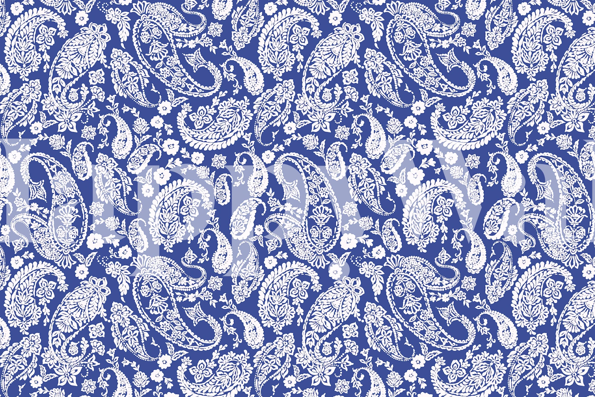Tapeta Monochromatic garden paisley R v místnosti