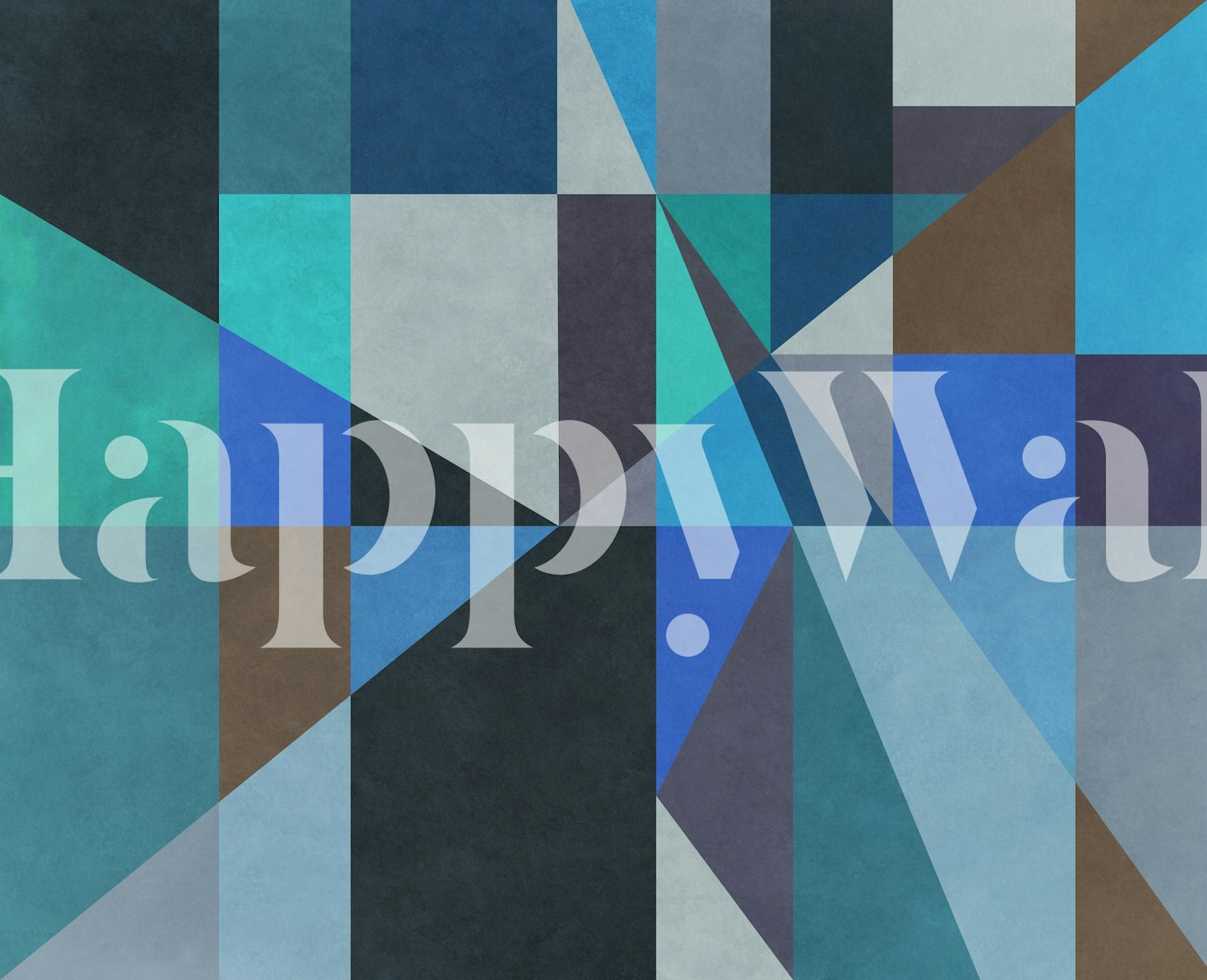 Colorful Abstract Geometric tapet i et rum