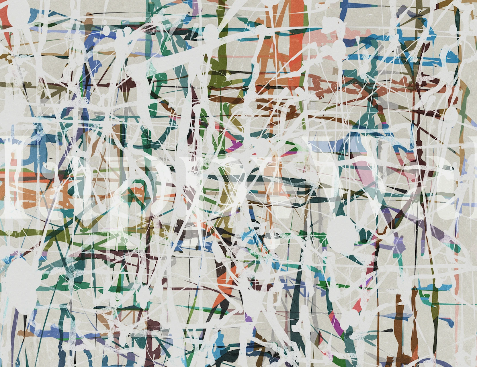 Urban Pollock 8 In tapeta v moderní místnosti