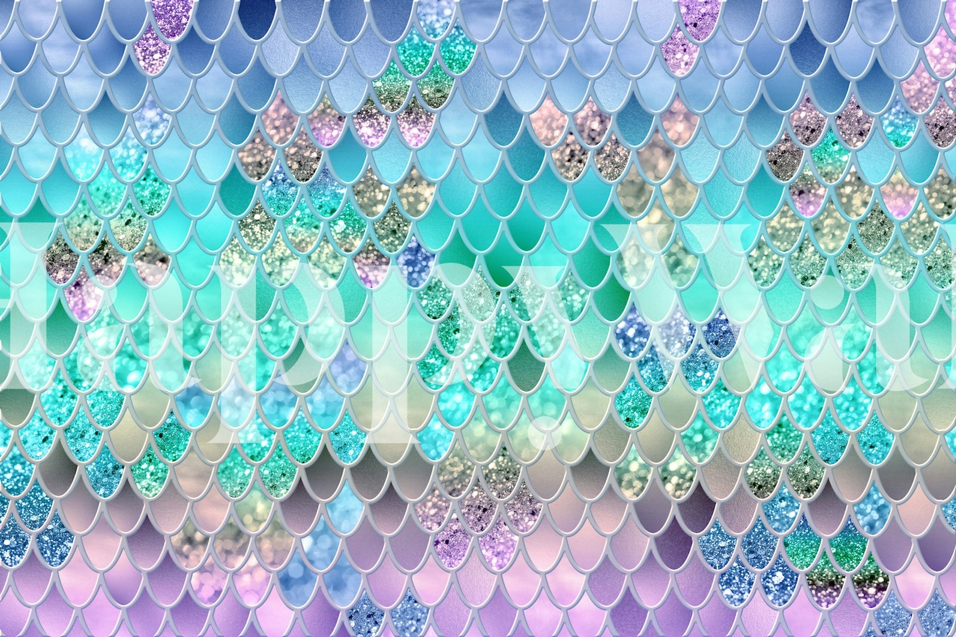 Mermaid Glitter Scales 8 Wallpaper – Happywall