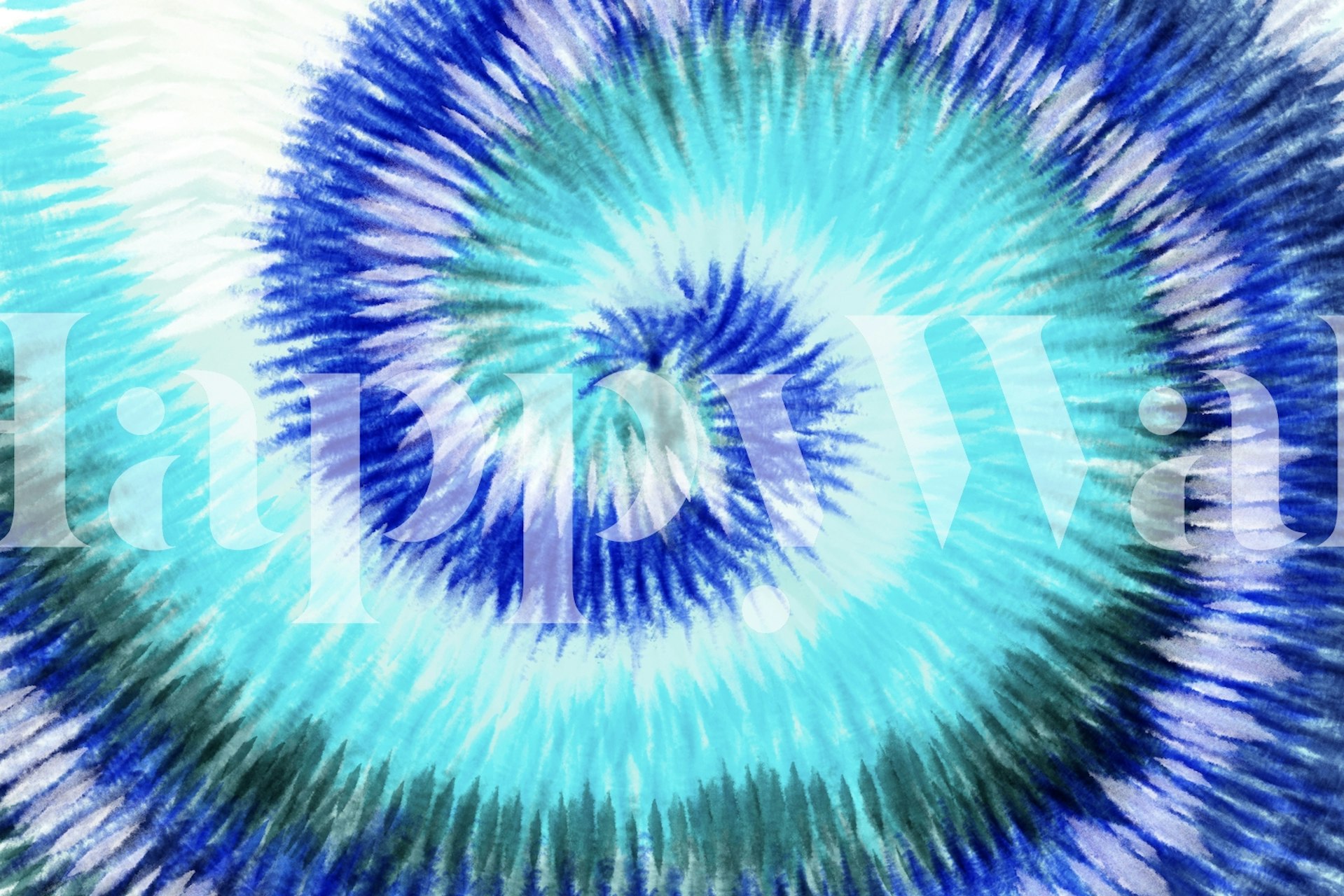 Papel de parede Tie Dye Background 17 exibido em um quarto